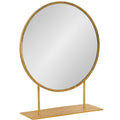 Jackie Metal Round Floor Mirror