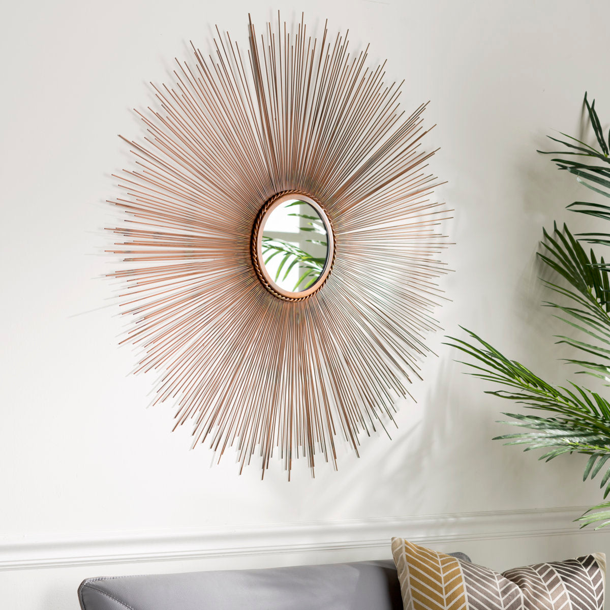 Kyle Metal Flat Wall Mirror